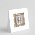 Basset Hound Tricolor Front View 4 Pretty as a Picture Square Greeting Cards and Envelopes Pack of 8 Blank Cards with Envelopes Blank Thank You Note Greeting Cards Stationery