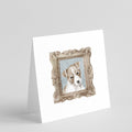 Jack Russell Terrier Tan White Puppy Pretty as a Picture Square Greeting Cards and Envelopes Pack of 8 Blank Cards with Envelopes Blank Thank You Note Greeting Cards Stationery