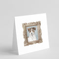 Jack Russell Terrier Tricolor Front View 2 Pretty as a Picture Square Greeting Cards and Envelopes Pack of 8 Blank Cards with Envelopes Blank Thank You Note Greeting Cards Stationery