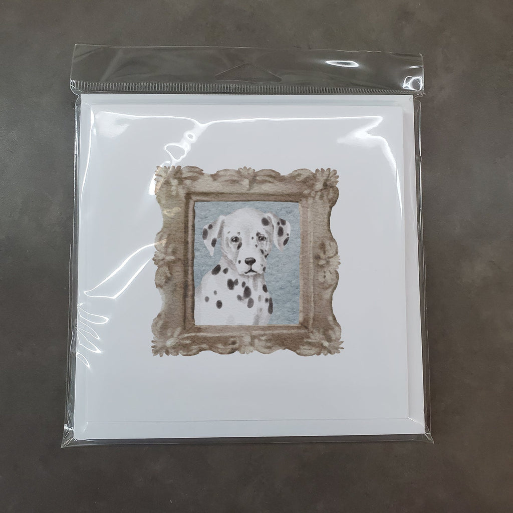 Dalmatian Puppy Front View Pretty as a Picture Square Greeting Cards and Envelopes Pack of 8 Blank Cards with Envelopes Blank Thank You Note Greeting Cards Stationery