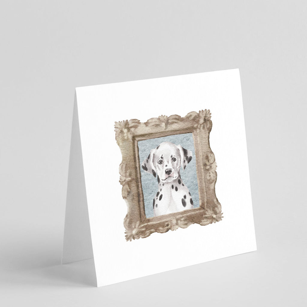 Dalmatian Puppy Front View 2 Pretty as a Picture Square Greeting Cards and Envelopes Pack of 8 Blank Cards with Envelopes Blank Thank You Note Greeting Cards Stationery