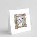 Dalmatian Puppy Front View 2 Pretty as a Picture Square Greeting Cards and Envelopes Pack of 8 Blank Cards with Envelopes Blank Thank You Note Greeting Cards Stationery