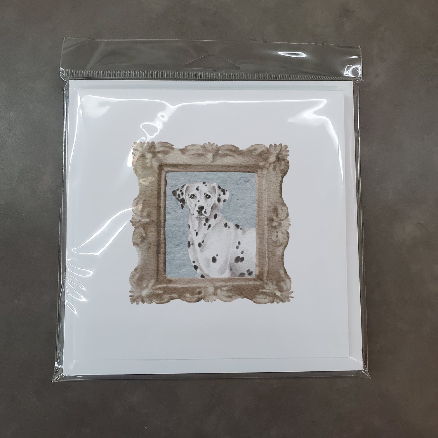 Dalmatian Front View Pretty as a Picture Square Greeting Cards and Envelopes Pack of 8 Blank Cards with Envelopes Blank Thank You Note Greeting Cards Stationery
