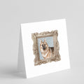 German Shepherd Front View Pretty as a Picture Square Greeting Cards and Envelopes Pack of 8 Blank Cards with Envelopes Blank Thank You Note Greeting Cards Stationery