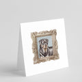 Rottweiler Front View 4 Pretty as a Picture Square Greeting Cards and Envelopes Pack of 8 Blank Cards with Envelopes Blank Thank You Note Greeting Cards Stationery