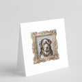 Labrador Retriever Black Front View Pretty as a Picture Square Greeting Cards and Envelopes Pack of 8 Blank Cards with Envelopes Blank Thank You Note Greeting Cards Stationery
