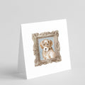 Labrador Retriever Yellow Puppy Front View Pretty as a Picture Square Greeting Cards and Envelopes Pack of 8 Blank Cards with Envelopes Blank Thank You Note Greeting Cards Stationery