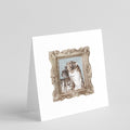 Boxer Brindle Side View Pretty as a Picture Square Greeting Cards and Envelopes Pack of 8 Blank Cards with Envelopes Blank Thank You Note Greeting Cards Stationery