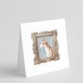 Ibizan Hound Side View Pretty as a Picture Square Greeting Cards and Envelopes Pack of 8 Blank Cards with Envelopes Blank Thank You Note Greeting Cards Stationery