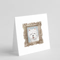 West Highland White Terrier Smile 2 Pretty as a Picture Square Greeting Cards and Envelopes Pack of 8 Blank Cards with Envelopes Blank Thank You Note Greeting Cards Stationery
