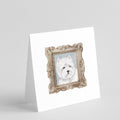 West Highland White Terrier Front View Pretty as a Picture Square Greeting Cards and Envelopes Pack of 8 Blank Cards with Envelopes Blank Thank You Note Greeting Cards Stationery