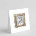 Schnauzer Silver Side View Pretty as a Picture Square Greeting Cards and Envelopes Pack of 8 Blank Cards with Envelopes Blank Thank You Note Greeting Cards Stationery
