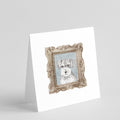 Schnauzer Silver Puppy Pretty as a Picture Square Greeting Cards and Envelopes Pack of 8 Blank Cards with Envelopes Blank Thank You Note Greeting Cards Stationery