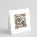 Shiba Inu Sesame Puppy Pretty as a Picture Square Greeting Cards and Envelopes Pack of 8 Blank Cards with Envelopes Blank Thank You Note Greeting Cards Stationery