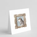 Shiba Inu Sesame Side View Pretty as a Picture Square Greeting Cards and Envelopes Pack of 8 Blank Cards with Envelopes Blank Thank You Note Greeting Cards Stationery