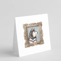 Shiba Inu Sesame Side View 2 Pretty as a Picture Square Greeting Cards and Envelopes Pack of 8 Blank Cards with Envelopes Blank Thank You Note Greeting Cards Stationery