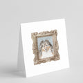 Sheltie Sable Smile Pretty as a Picture Square Greeting Cards and Envelopes Pack of 8 Blank Cards with Envelopes Blank Thank You Note Greeting Cards Stationery