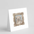 Briard Tawny Black Front View Pretty as a Picture Square Greeting Cards and Envelopes Pack of 8 Blank Cards with Envelopes Blank Thank You Note Greeting Cards Stationery