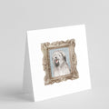 Briard Black and Grey Smile Pretty as a Picture Square Greeting Cards and Envelopes Pack of 8 Blank Cards with Envelopes Blank Thank You Note Greeting Cards Stationery