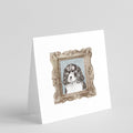 English Springer Spaniel Black White Puppy 2 Pretty as a Picture Square Greeting Cards and Envelopes Pack of 8 Blank Cards with Envelopes Blank Thank You Note Greeting Cards Stationery