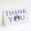 Australian Shepherd Red and White #1 Thank You Greeting Cards Pack of 8 Blank Cards with Envelopes Whimsical A7 Size 5x7