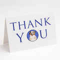 Australian Shepherd Red Merle Tricolor #2 Thank You Greeting Cards Pack of 8 Blank Cards with Envelopes Whimsical A7 Size 5x7