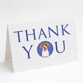 Beagle Red and White Red Ticked #2 Thank You Greeting Cards Pack of 8 Blank Cards with Envelopes Whimsical A7 Size 5x7