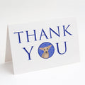 Chihuahua Silver Thank You Greeting Cards Pack of 8 Blank Cards with Envelopes Whimsical A7 Size 5x7