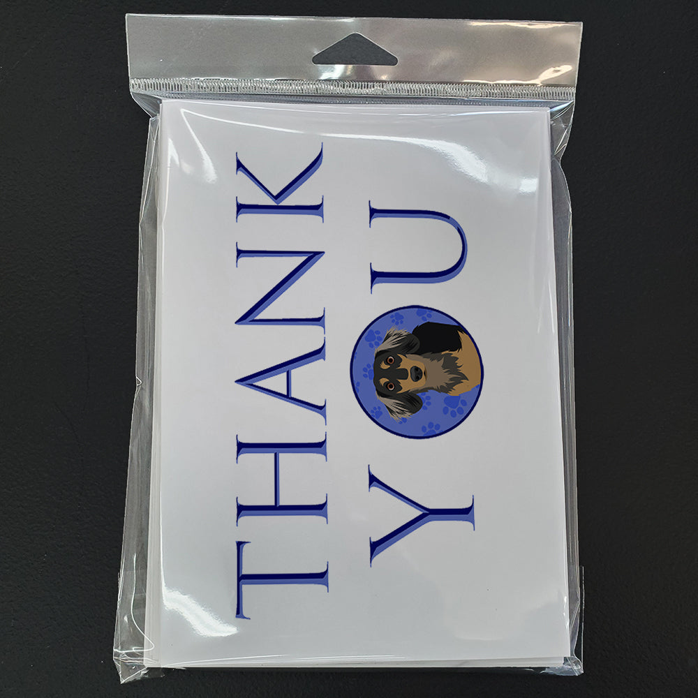 Chihuahua Black and Tan #4 Thank You Greeting Cards Pack of 8 Blank Cards with Envelopes Whimsical A7 Size 5x7