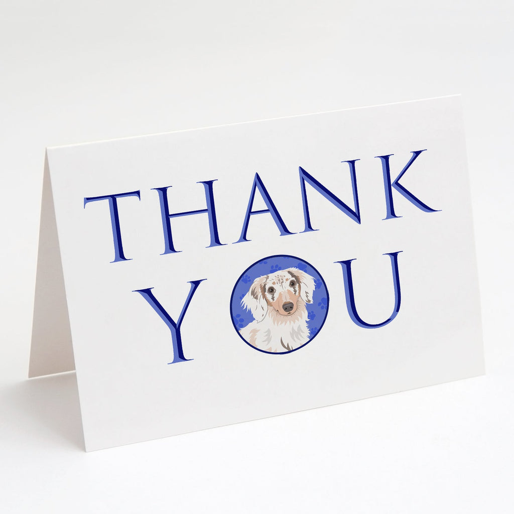 Chihuahua Dapple #2 Thank You Greeting Cards Pack of 8 Blank Cards with Envelopes Whimsical A7 Size 5x7