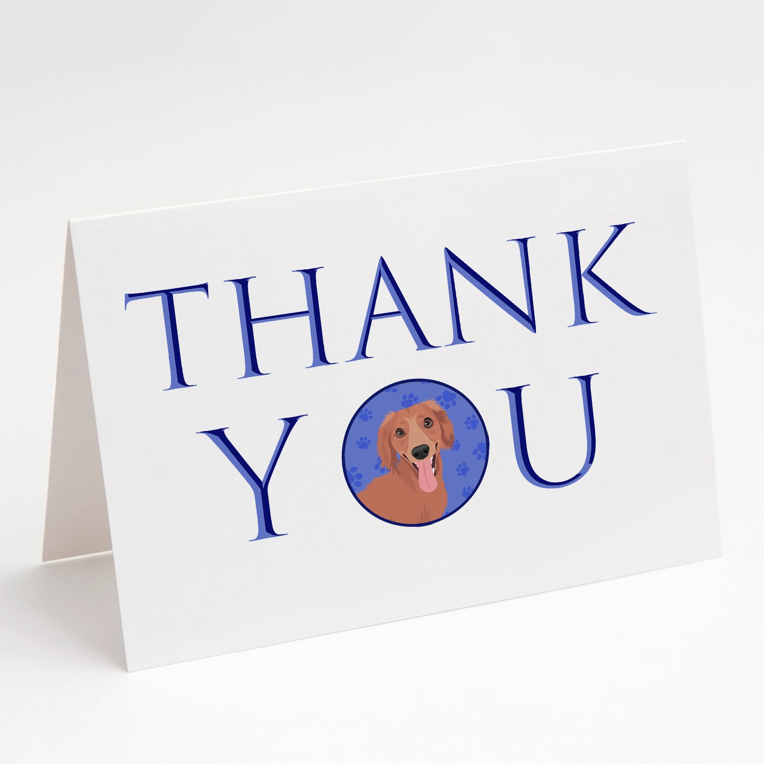 Chihuahua Red #1 Thank You Greeting Cards Pack of 8 Blank Cards with Envelopes Whimsical A7 Size 5x7