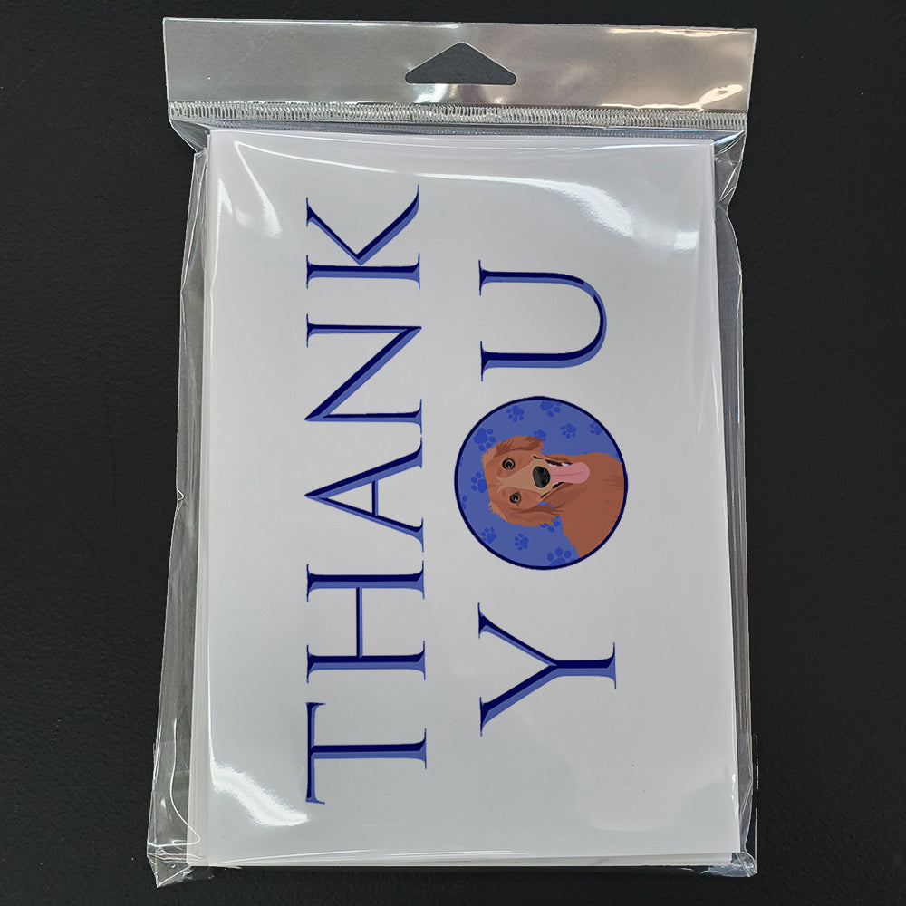 Chihuahua Red #1 Thank You Greeting Cards Pack of 8 Blank Cards with Envelopes Whimsical A7 Size 5x7