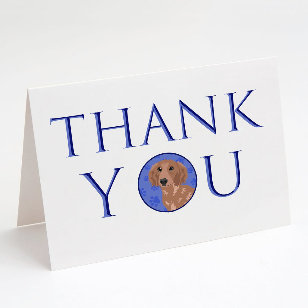 Chihuahua Red #2 Thank You Greeting Cards Pack of 8 Blank Cards with Envelopes Whimsical A7 Size 5x7