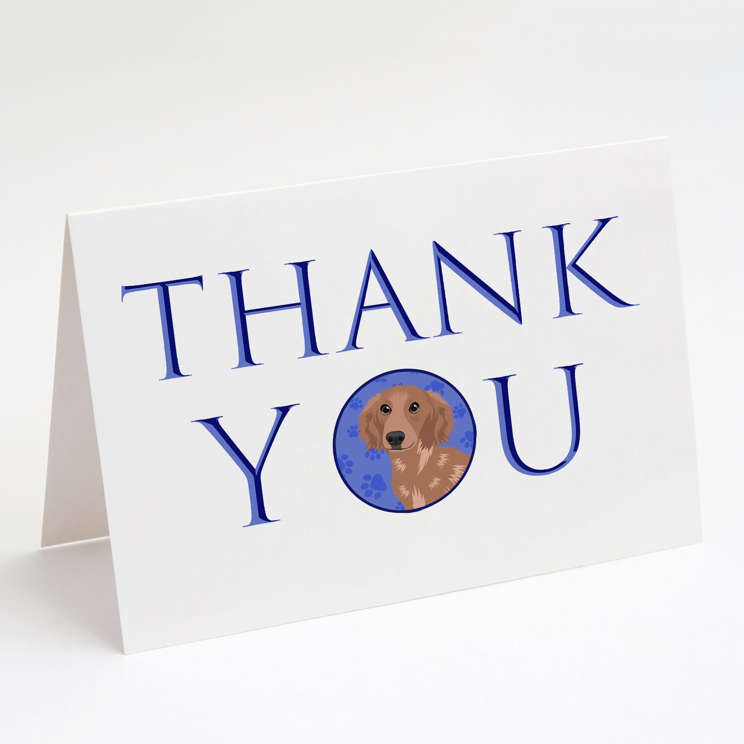 Chihuahua Red #2 Thank You Greeting Cards Pack of 8 Blank Cards with Envelopes Whimsical A7 Size 5x7