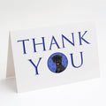 Doodle Black and Tan Thank You Greeting Cards Pack of 8 Blank Cards with Envelopes Whimsical A7 Size 5x7