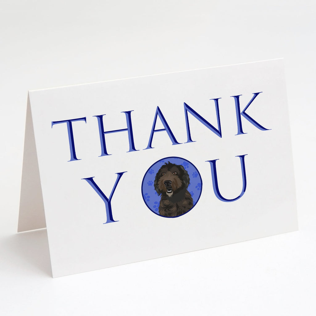 Doodle Chocolate #1 Thank You Greeting Cards Pack of 8 Blank Cards with Envelopes Whimsical A7 Size 5x7