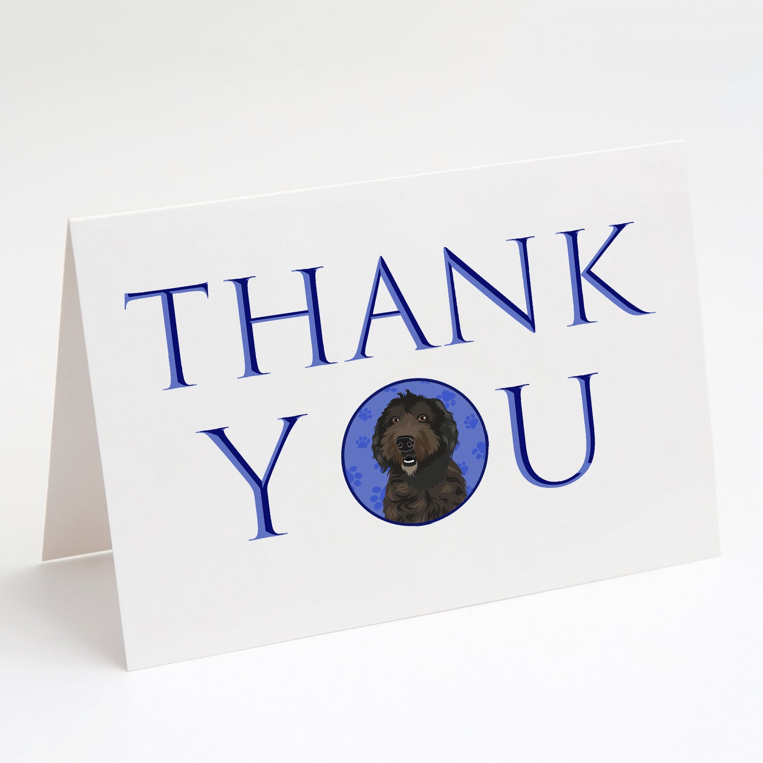Doodle Chocolate #1 Thank You Greeting Cards Pack of 8 Blank Cards with Envelopes Whimsical A7 Size 5x7