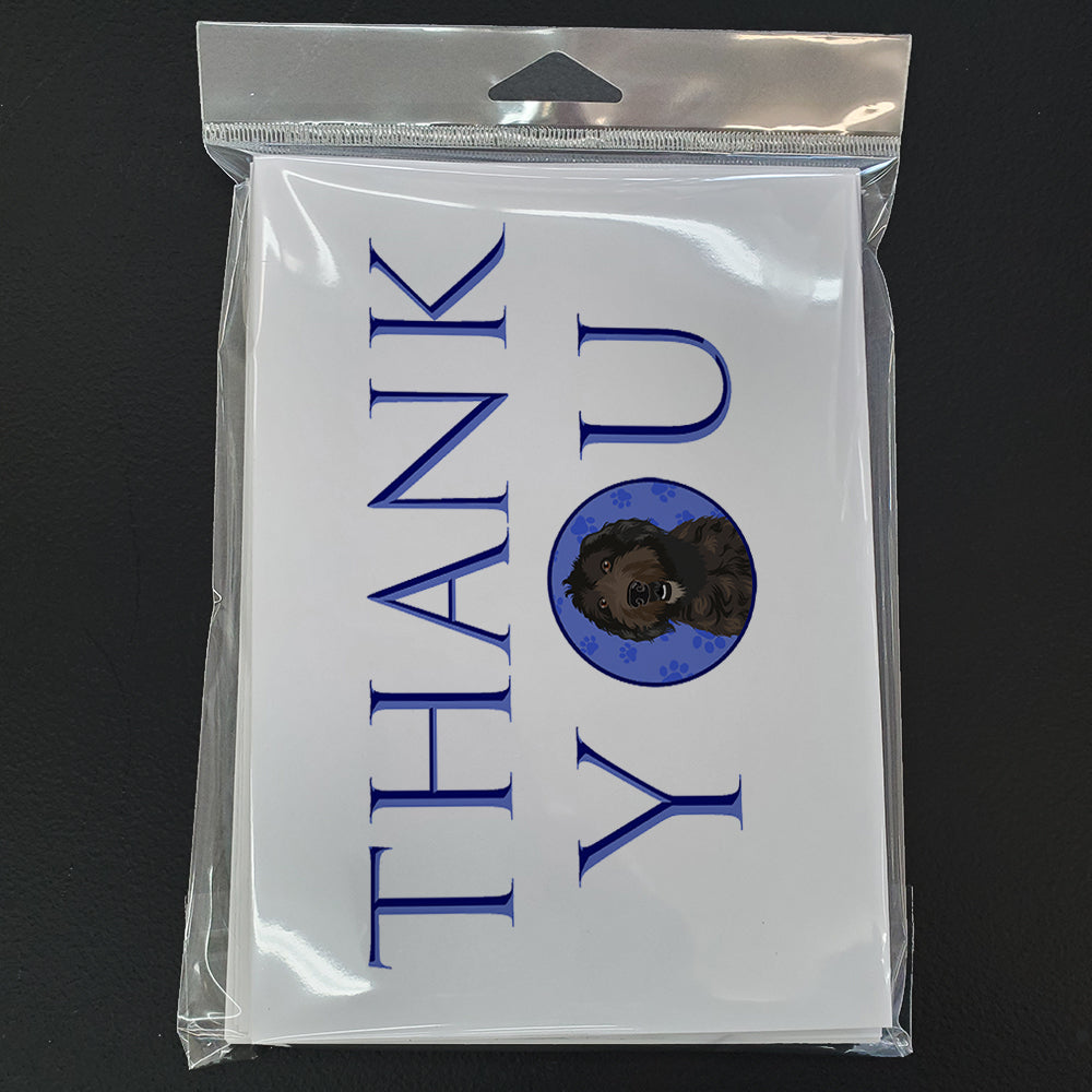 Doodle Chocolate #1 Thank You Greeting Cards Pack of 8 Blank Cards with Envelopes Whimsical A7 Size 5x7