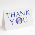 Doodle Cream #1 Thank You Greeting Cards Pack of 8 Blank Cards with Envelopes Whimsical A7 Size 5x7