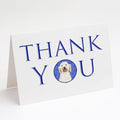 Doodle Cream #6 Thank You Greeting Cards Pack of 8 Blank Cards with Envelopes Whimsical A7 Size 5x7