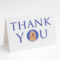 Doodle Fawn #3 Thank You Greeting Cards Pack of 8 Blank Cards with Envelopes Whimsical A7 Size 5x7