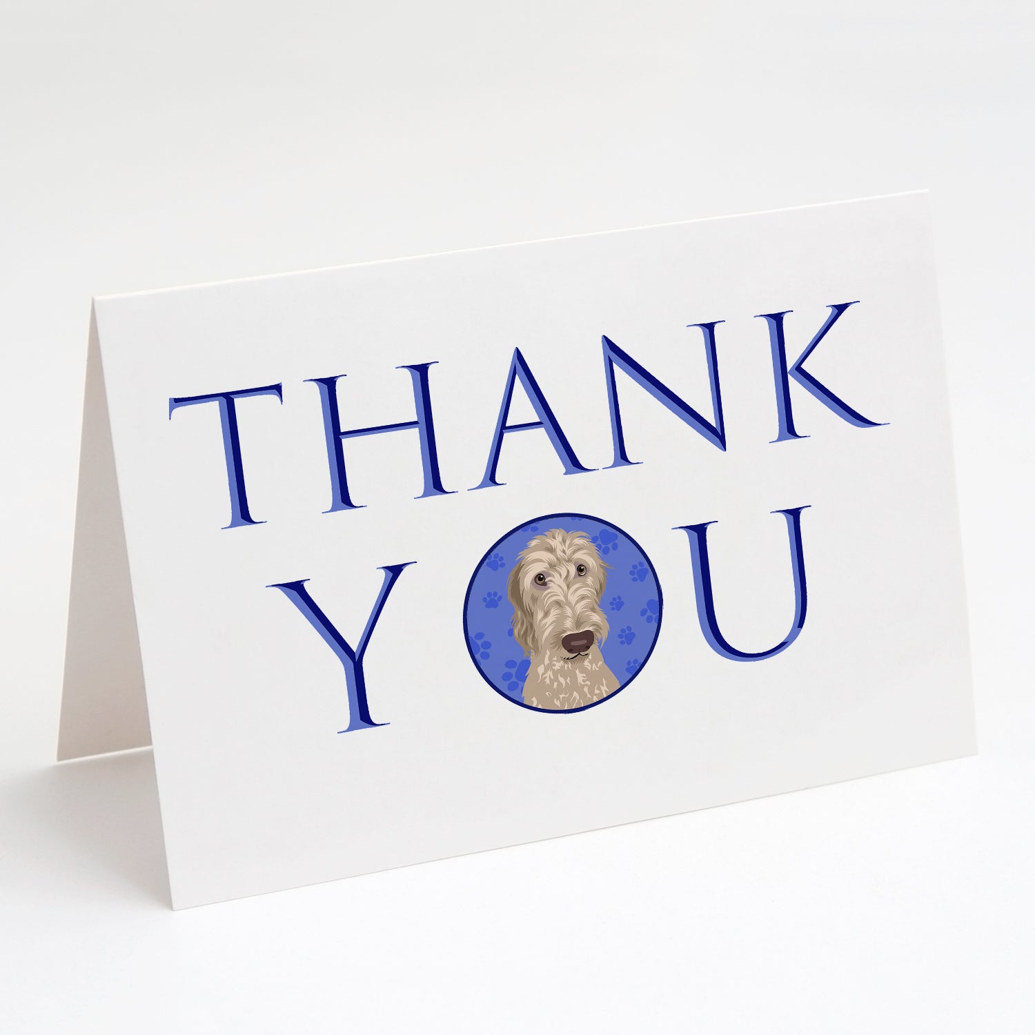 Doodle Fawn #4 Thank You Greeting Cards Pack of 8 Blank Cards with Envelopes Whimsical A7 Size 5x7