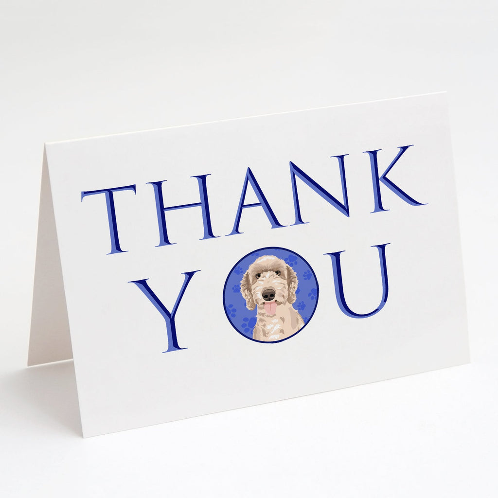 Doodle Fawn #5 Thank You Greeting Cards Pack of 8 Blank Cards with Envelopes Whimsical A7 Size 5x7