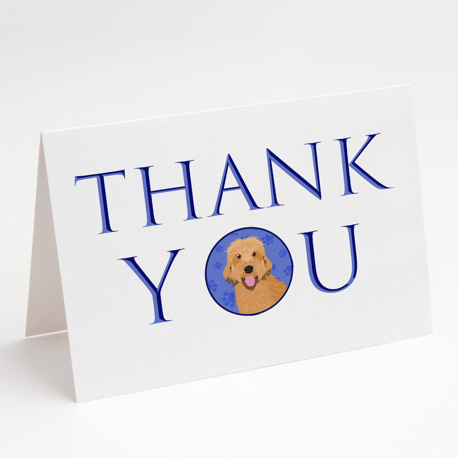 Doodle Liver #4 Thank You Greeting Cards Pack of 8 Blank Cards with Envelopes Whimsical A7 Size 5x7