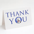 Doodle Silver and White #2 Thank You Greeting Cards Pack of 8 Blank Cards with Envelopes Whimsical A7 Size 5x7