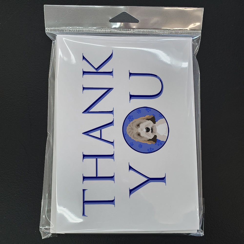 Doodle Tricolor #1 Thank You Greeting Cards Pack of 8 Blank Cards with Envelopes Whimsical A7 Size 5x7