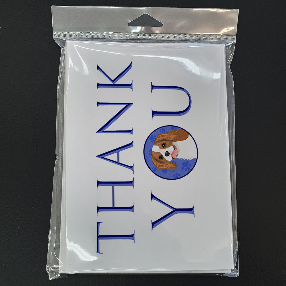 Cavalier King Charles Spaniel Blenheim #2 Thank You Greeting Cards Pack of 8 Blank Cards with Envelopes Whimsical A7 Size 5x7