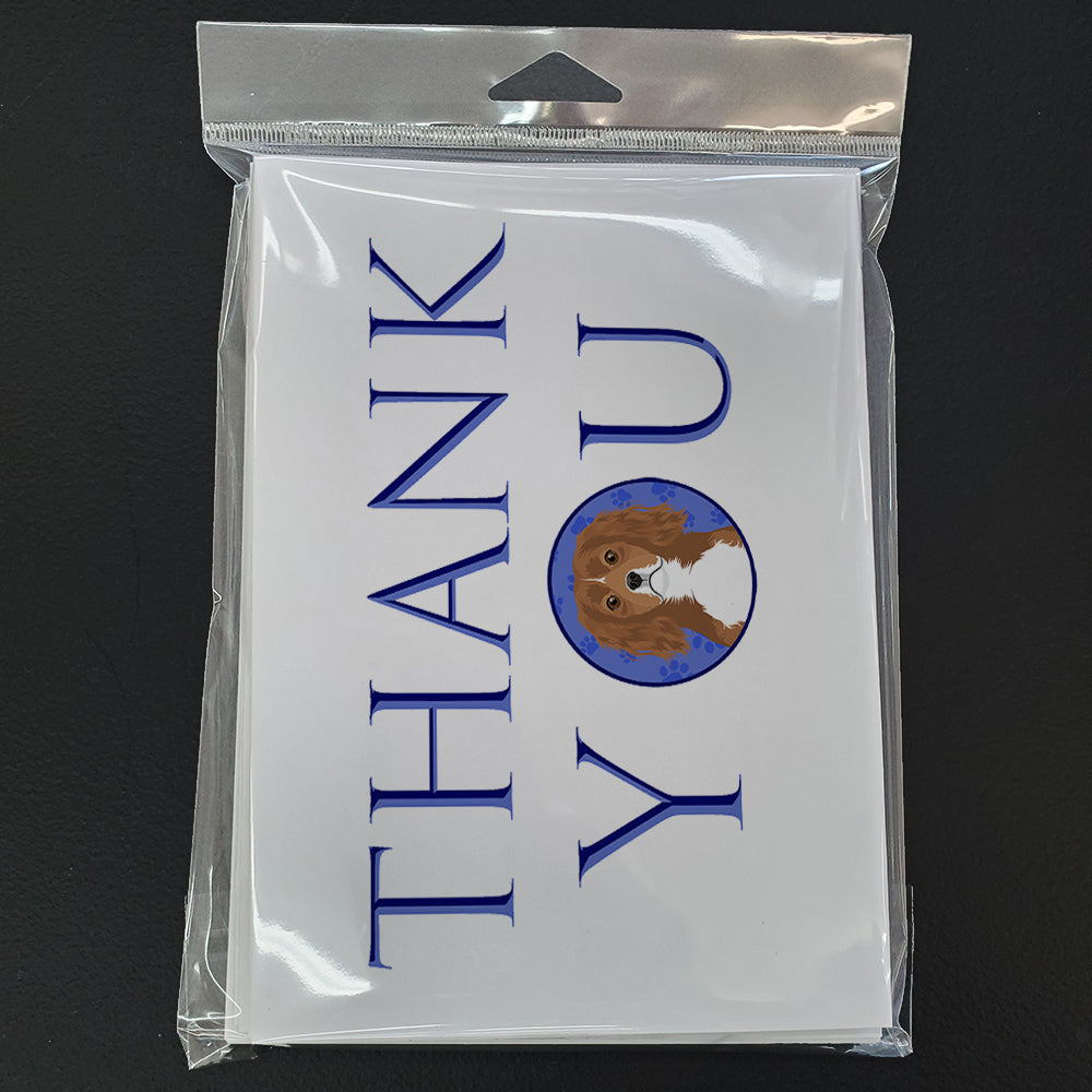 Cavalier King Charles Spaniel Ruby Thank You Greeting Cards Pack of 8 Blank Cards with Envelopes Whimsical A7 Size 5x7