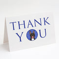 Pit Bull Black #4 Thank You Greeting Cards Pack of 8 Blank Cards with Envelopes Whimsical A7 Size 5x7