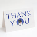 Pit Bull Blue #7 Thank You Greeting Cards Pack of 8 Blank Cards with Envelopes Whimsical A7 Size 5x7